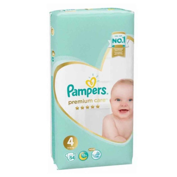 Подгузники Pampers Premium Care Maxi (9-14кг) 54шт м/у