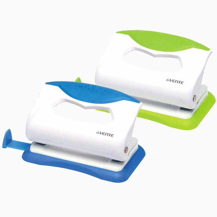 Дырокол Devente color пластик с линейкой на 10л арт4020804