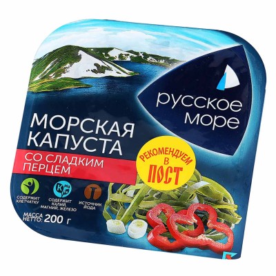 Капуста морская Русское море лук и сладкий перец 200гр пэт