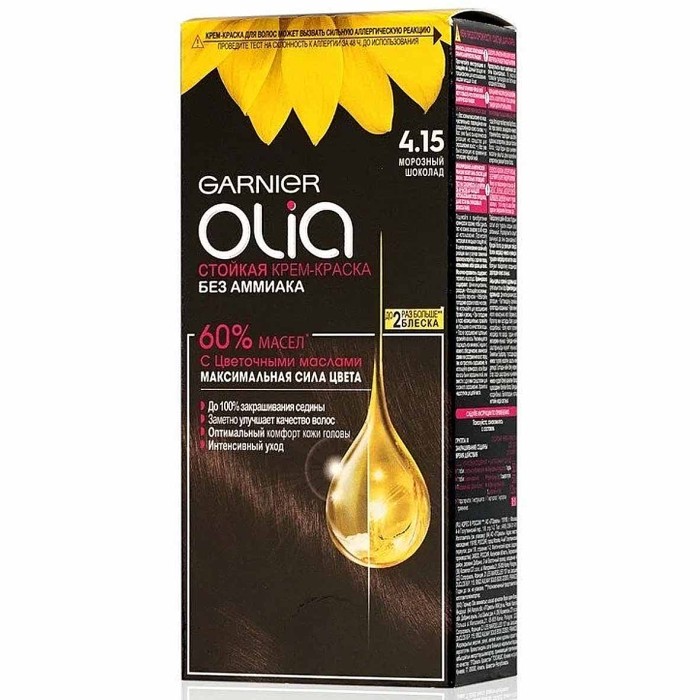 Краска для волос Garnier Olia 4.15 Морозный шоколад к/у