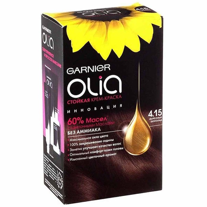 Краска для волос Garnier Olia 4.15 Морозный шоколад к/у