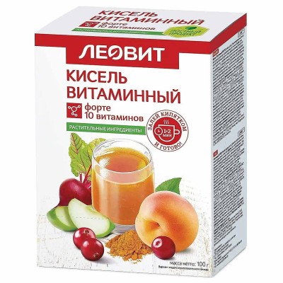 Кисель Леовит Витаминный 100гр к/у