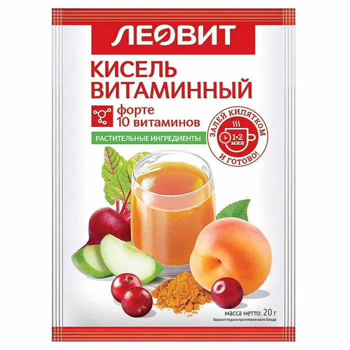 Кисель Леовит Витаминный 100гр к/у