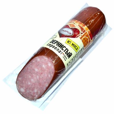 Колбаса в/к Таврия Сервелат Зернистый 250гр в/у