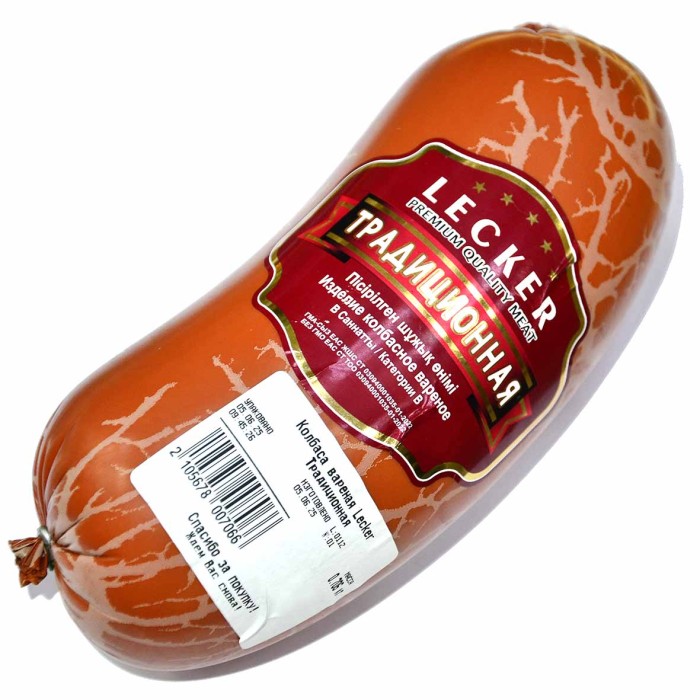 Колбаса вареная Lecker Традиционная