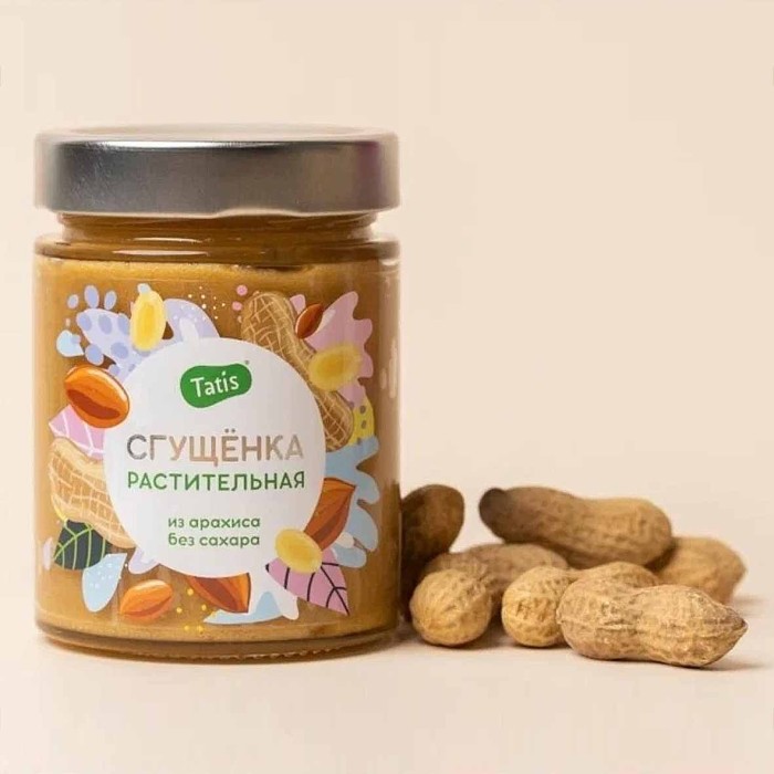 Паста арахисовая Tatis сгущенка 250гр ст/б