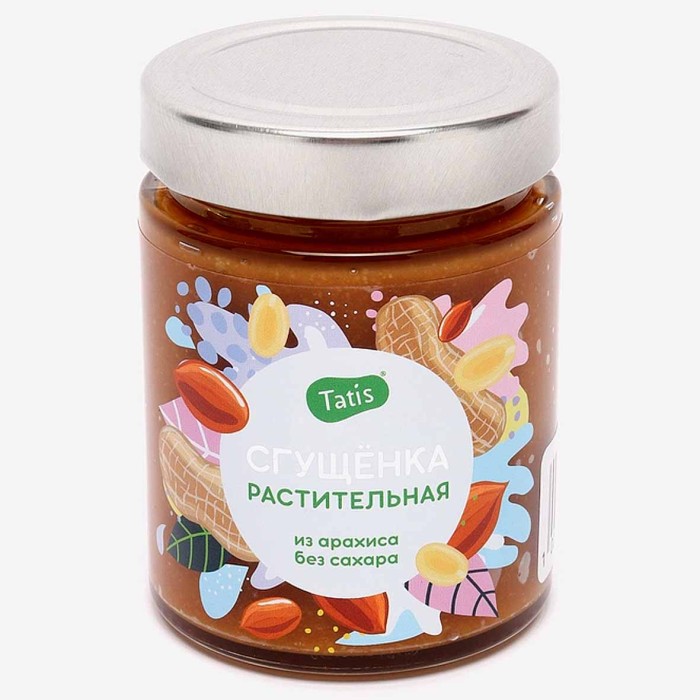 Паста арахисовая Tatis сгущенка 250гр ст/б