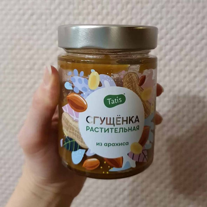 Паста арахисовая Tatis сгущенка 250гр ст/б