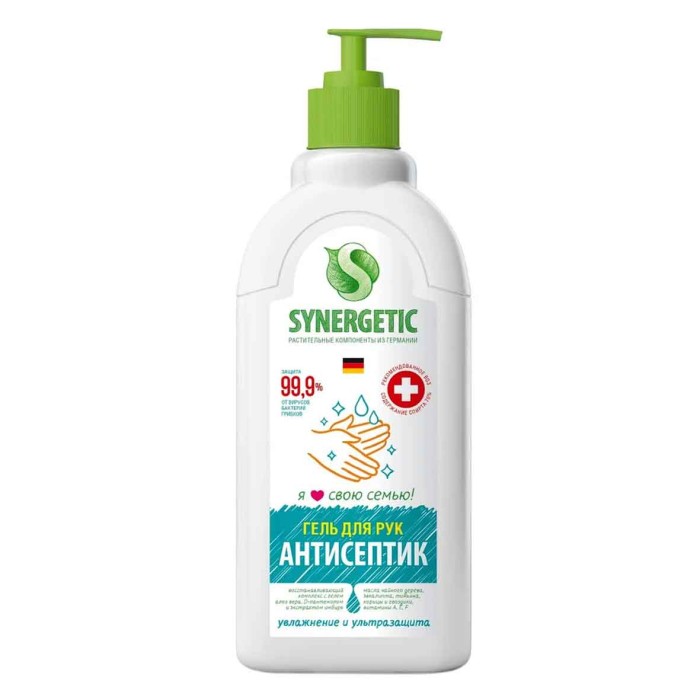 Антисептик для рук Synergetic 500мл дозатор