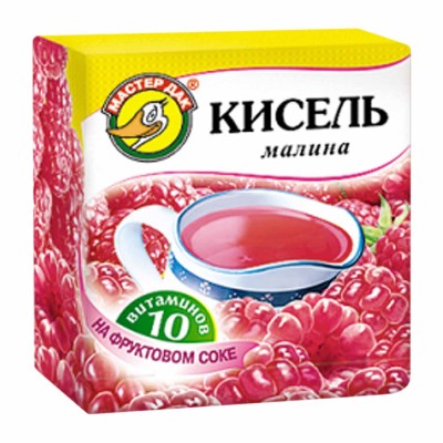 Кисель Мастер Дак Малина 220гр м/у