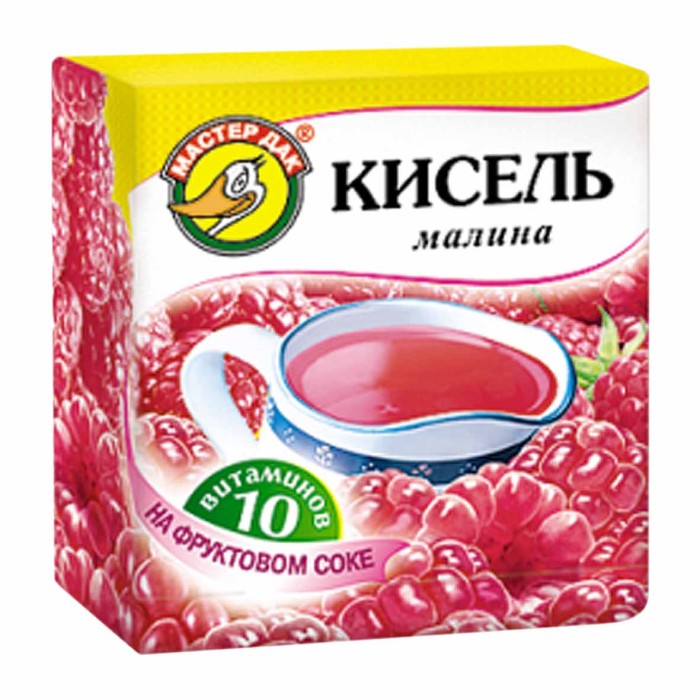 Кисель Мастер Дак Малина 220гр м/у