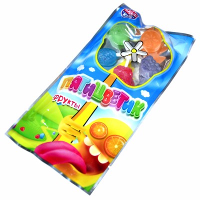 Карамель Канди Клаб Пятицветик фрукты 12гр