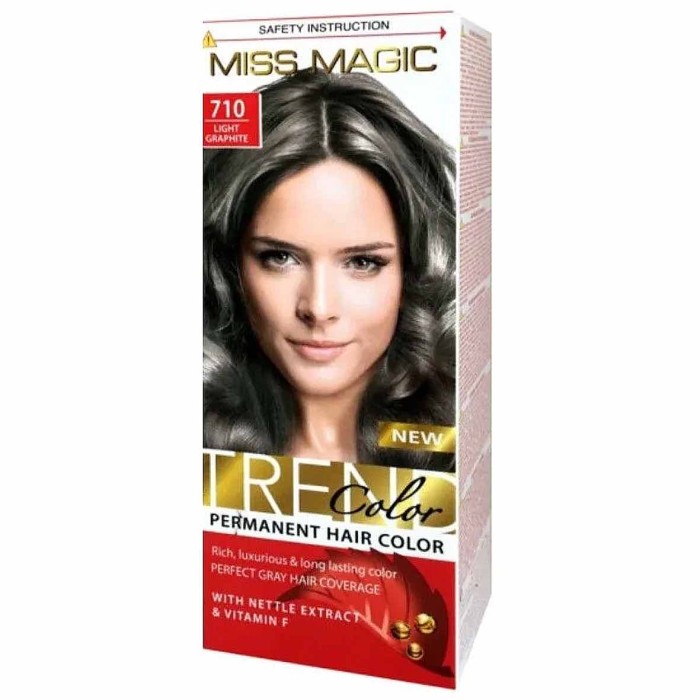 Краска для волос Miss Magic 710 Светлый графит 90гр к/у