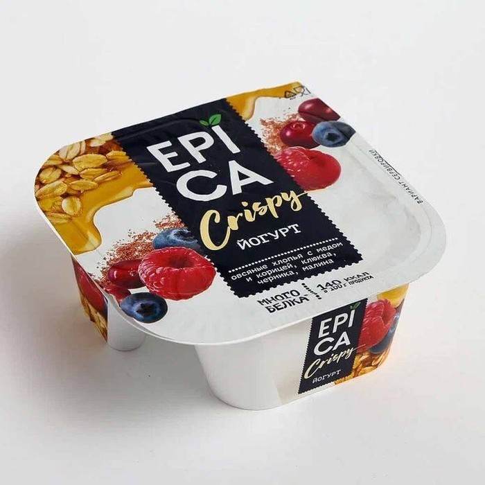 Йогурт Epica Crispy натуральный 6,5% 138гр пэт