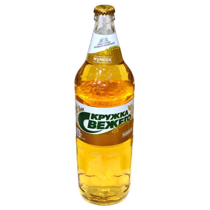 Пиво Кружка свежего мягкое 4% 1л ст/б
