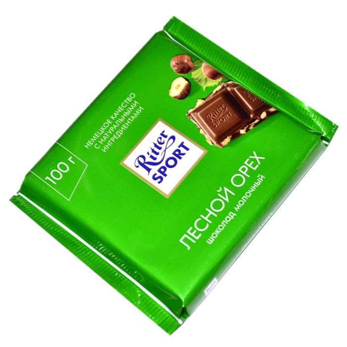 Шоколад Ritter Sport Лесной орех 100гр м/у