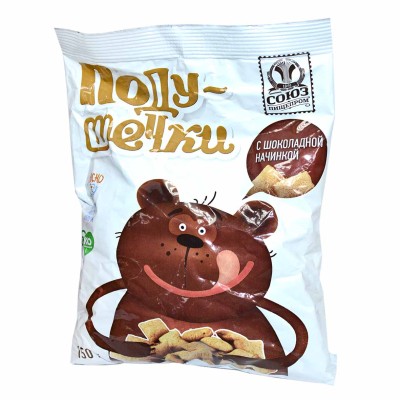 Подушечки Союзпищепром шоколадные 150гр м/у