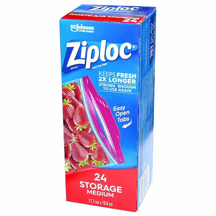 Пакеты Ziploc для хранения 1л 12шт