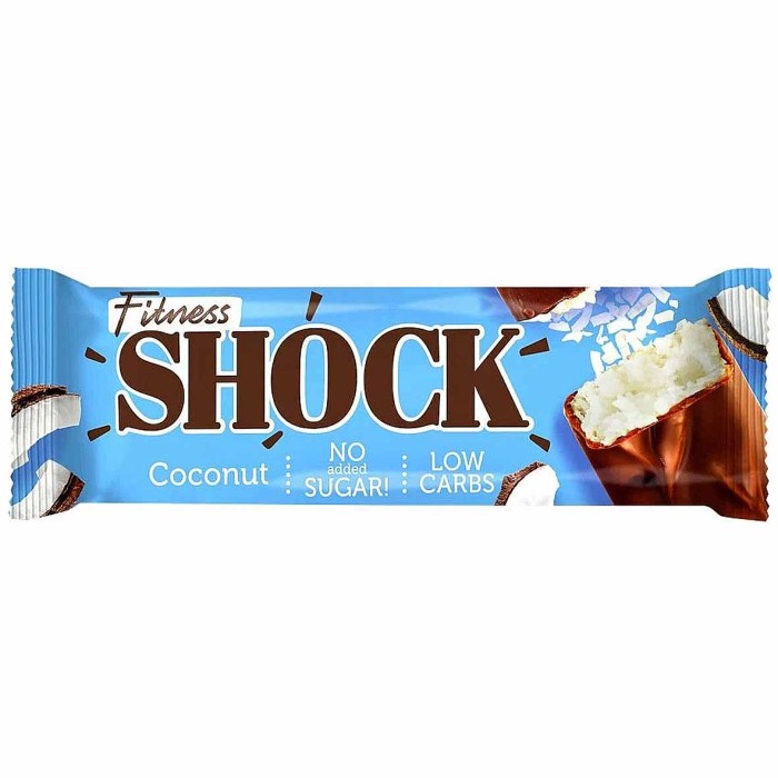 Батончик Fitnesshock Кокос-шоколад глазированный  50гр м/у