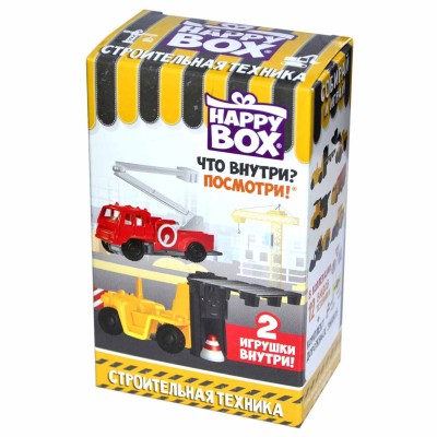 Карамель+игрушка Happy Box Строительная техника 18гр к/у