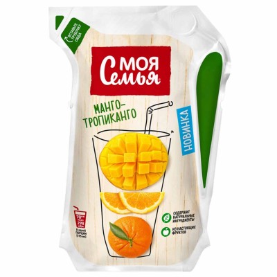 Нектар Моя семья манго-тропиканго 0,175л т/п