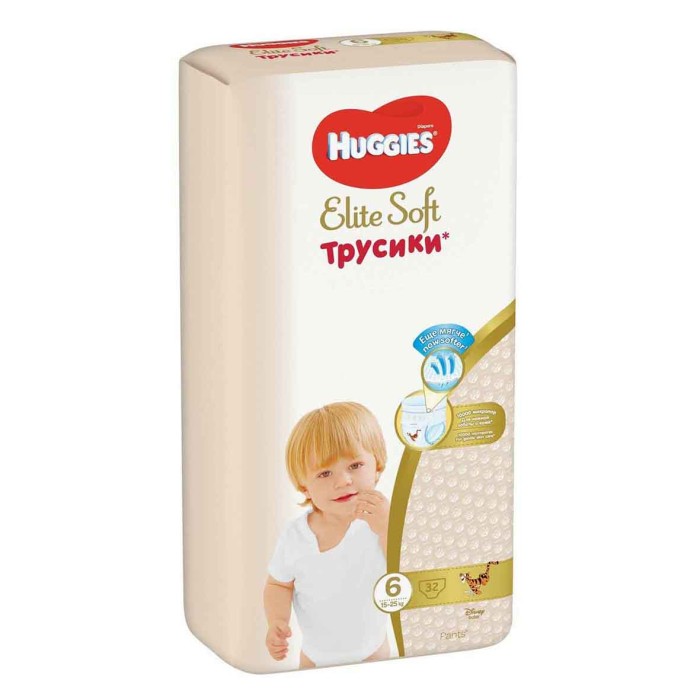 Трусики Huggies Elite Soft Pants 6 Mega (15-25кг) 32шт м/у*