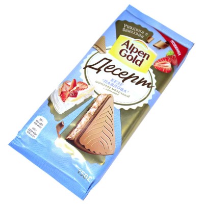 Шоколад Alpen Gold Dessert Безе Павлова молочный 150гр м/у