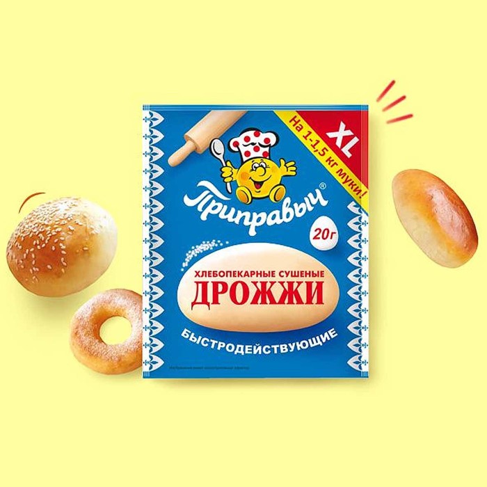 Дрожжи сухие Приправыч 20гр м/у