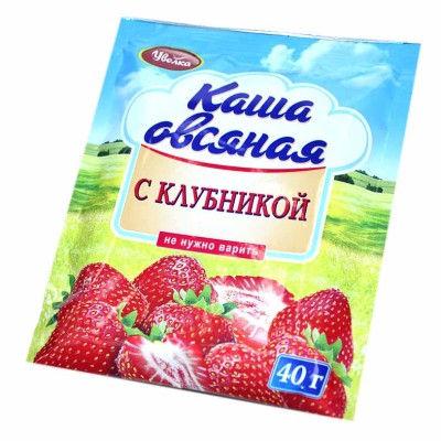 Каша овсяная Увелка с клубникой 40гр м/у