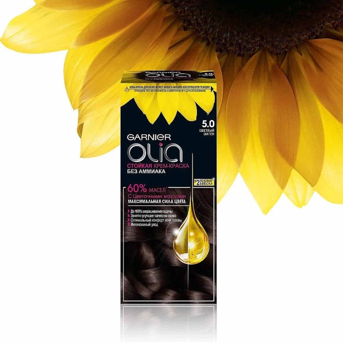 Краска для волос Garnier Olia 5.0 Светлый шатен к/у