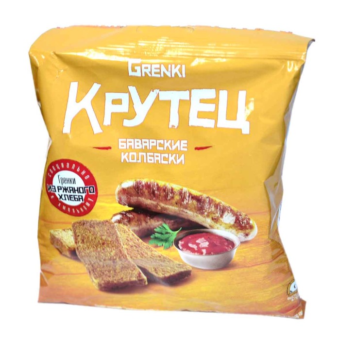 Гренки Крутец вкус баварские колбаски 80гр м/у