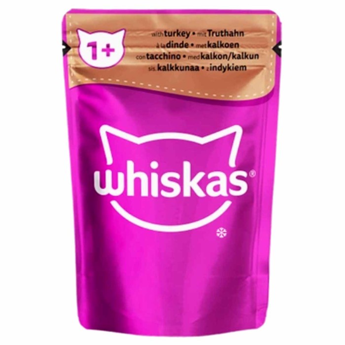 Корм для кошек Whiskas желе индейка 85гр м/у