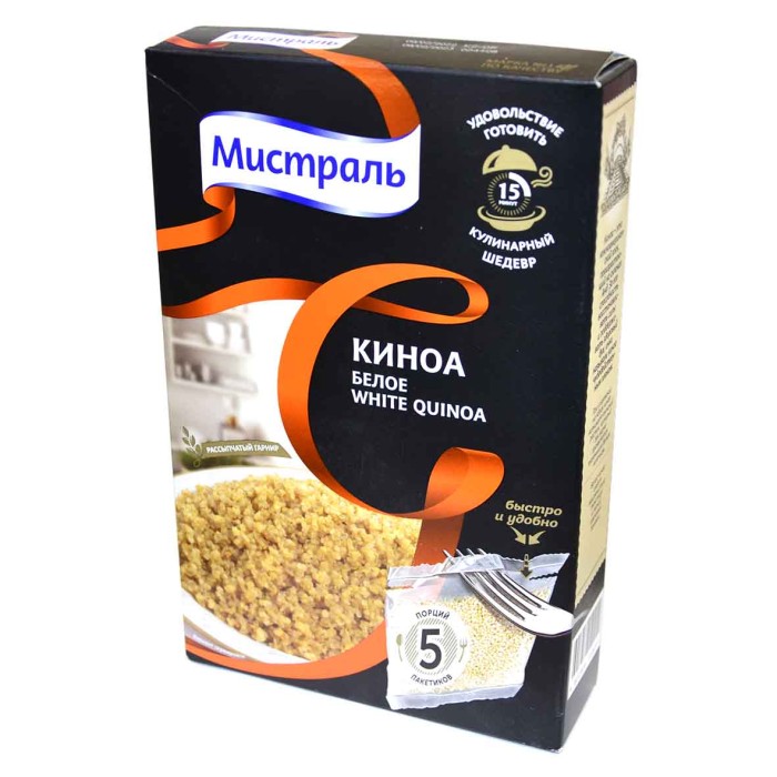 Зерна киноа Мистраль белые 5*80гр к/у