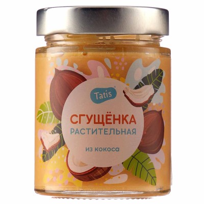 Паста кокосовая Tatis сгущенка 250гр ст/б