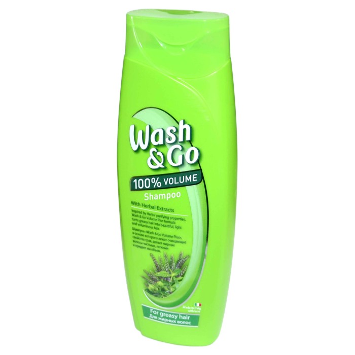 Шампунь для волос Wash&Go Экстракт трав 400мл пэт