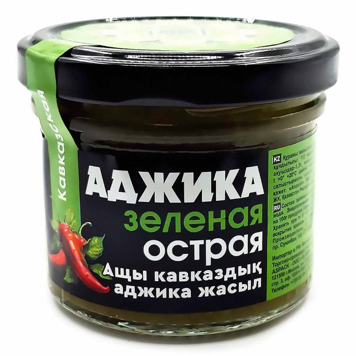Соус HiFood Кавказский Аджика зеленая острая 120гр ст/б