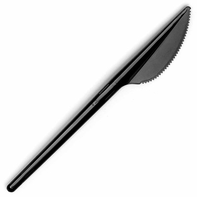 Нож столовый Black Style черный 12шт пластик
