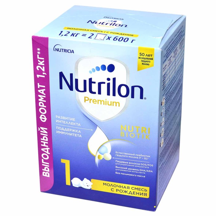 Смесь Nutrilon Premium 1 молочная с 0мес 1200гр к/у