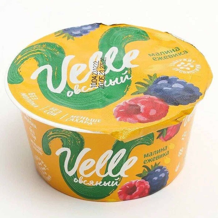 Десерт Velle овсяный малина-ежевика 140гр пэт