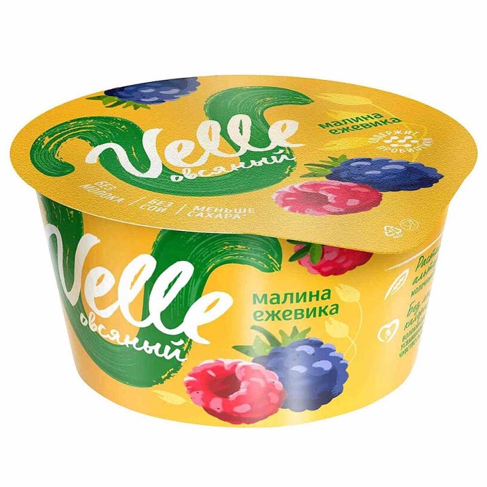 Десерт Velle овсяный малина-ежевика 140гр пэт