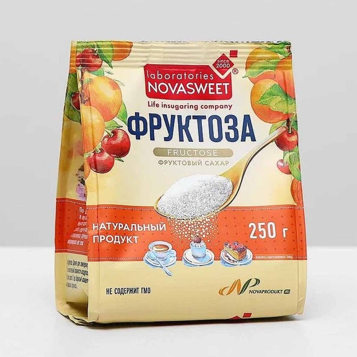 Фруктоза Novasweet 250гр м/у