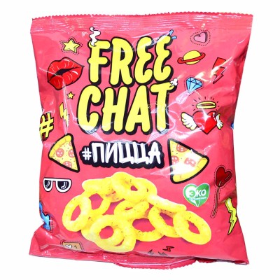 Снеки Free Chat со вкусом пиццы 50гр м/у