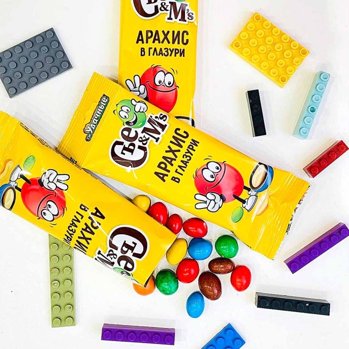 Арахис в глазури Удачные Съемс 45гр м/у