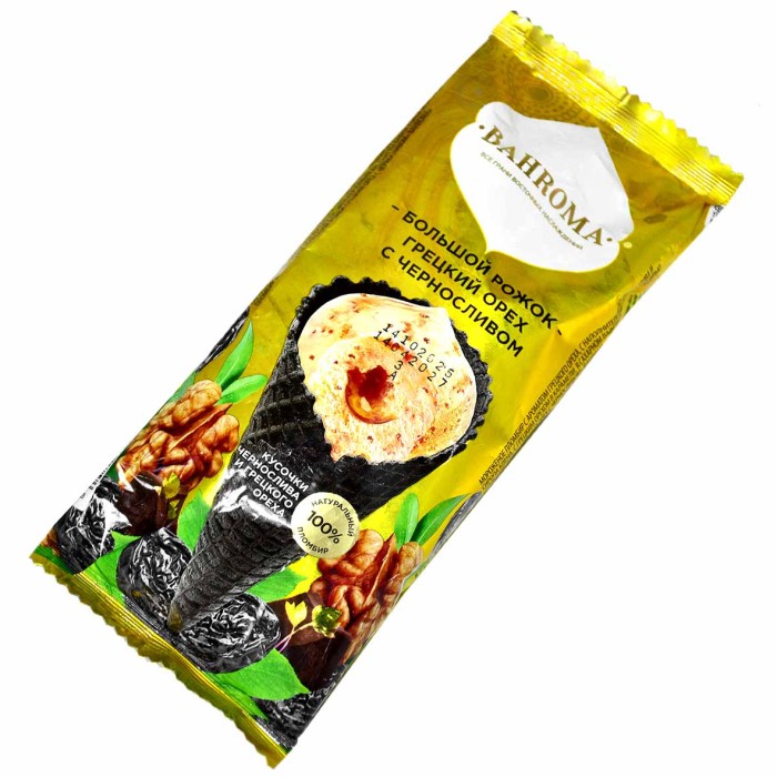Мороженое Bahroma грецкий орех с черносливом 105гр м/у
