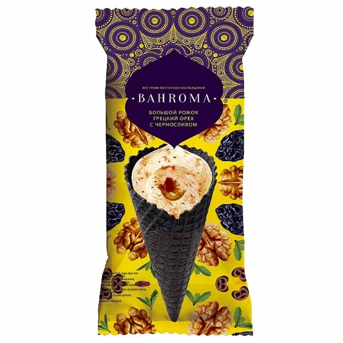 Мороженое Bahroma грецкий орех с черносливом 105гр м/у