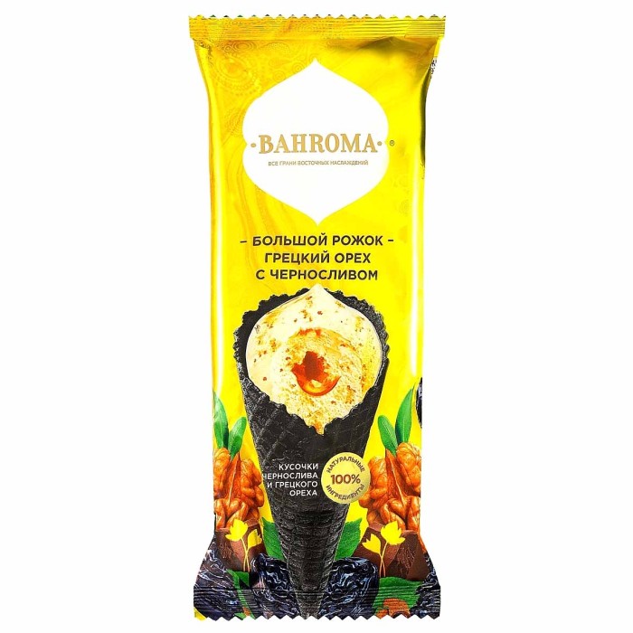 Мороженое Bahroma грецкий орех с черносливом 105гр м/у