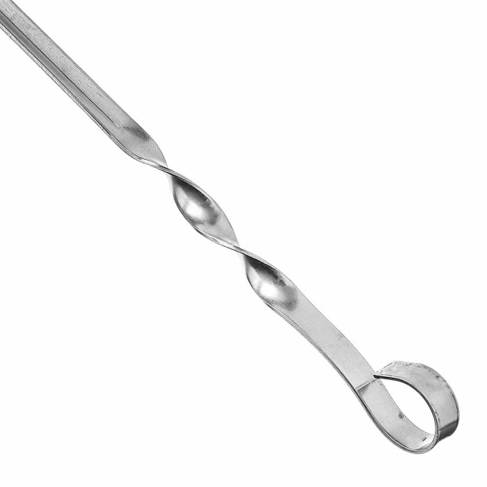 Шампур угловой нерж сталь 550*10*1.5мм арт103-009