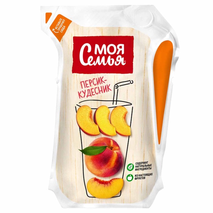 Нектар Моя семья персик-кудесник 0,175л т/п