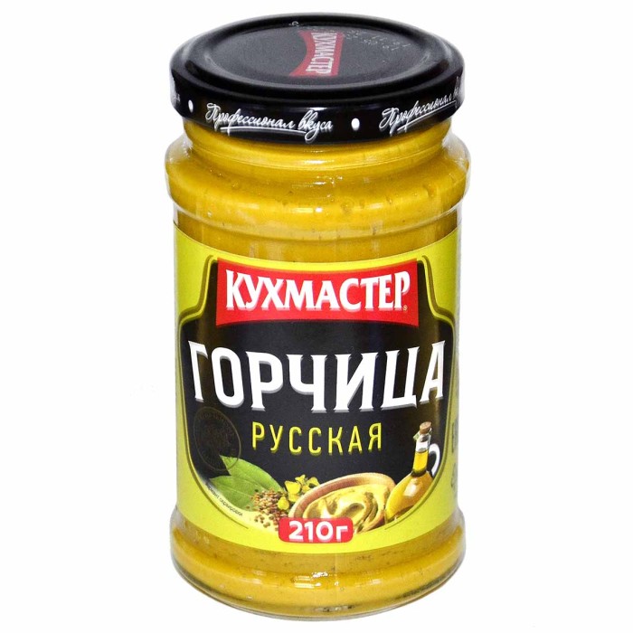Горчица Кухмастер Русская 210гр ст/б