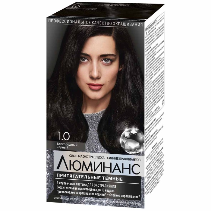 Краска для волос Luminanc 1.0 Благородный черный 170мл к/у